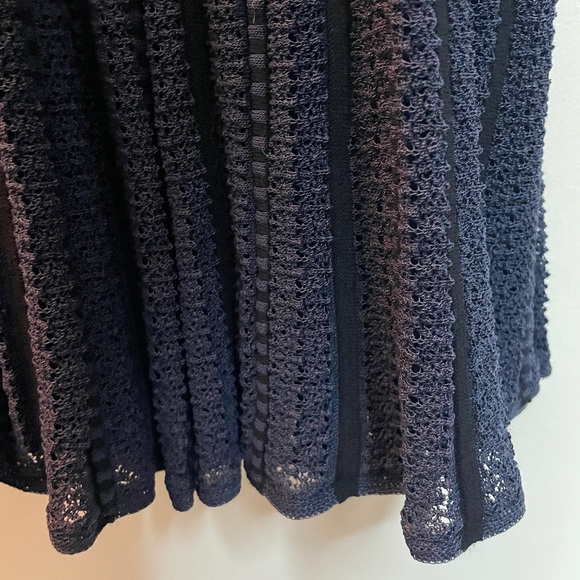 Theory Navy Textured Mini Dress Size Medium - Picture 9 of 12
